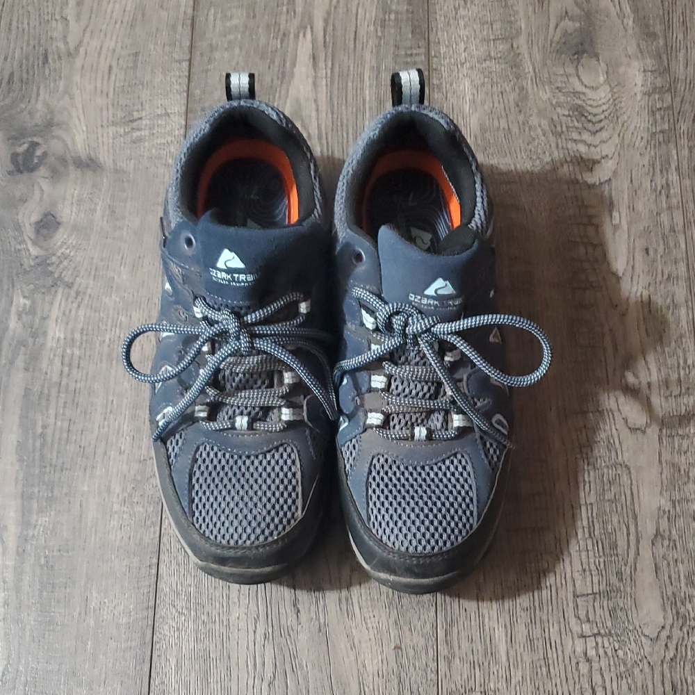 Ozark Trail Charcoal and Orange Hiking Shoes